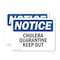 Signmission Cholera Quarantine Keep Out! OSHA Notice Sign, Vinyl Decal, 5in W x 3.5in L, 2PK OS-2PACK-NS-D-35-L-10594 - alternate 1